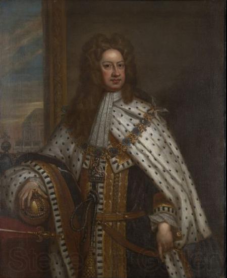 Sir Godfrey Kneller Portrait of King George I Spain oil painting art